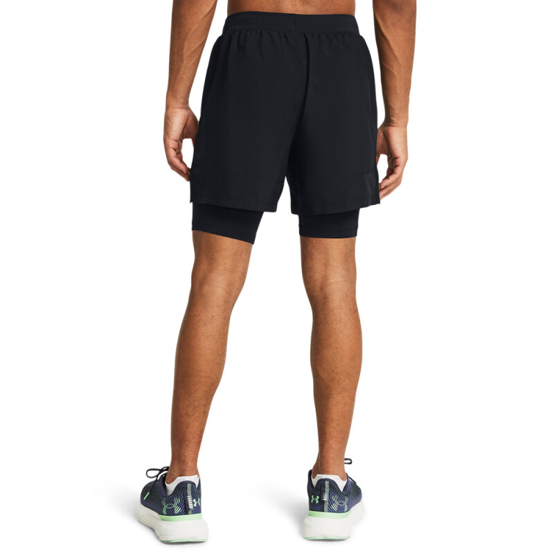 UA LAUNCH 5'' 2-IN-1 SHORTS-GRY BLK-001
