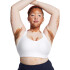 UA Infinity Mid 2.0 Bra-GRN WHT-101