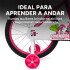 Bicicleta infantil Shengdi Rodado 18 Canasto Parrilla Hadas Color Rosa Oscuro