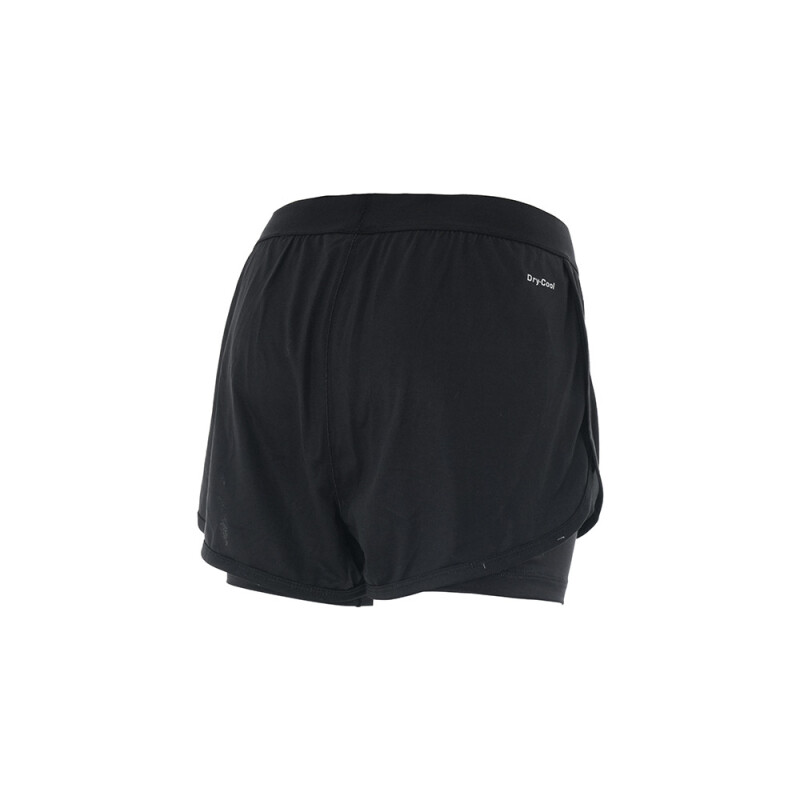 SHORT KT WMN TRNG 2 IN 1 gris city NEGRO