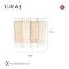 Biombo separador de rattan 1.8 mts Beige