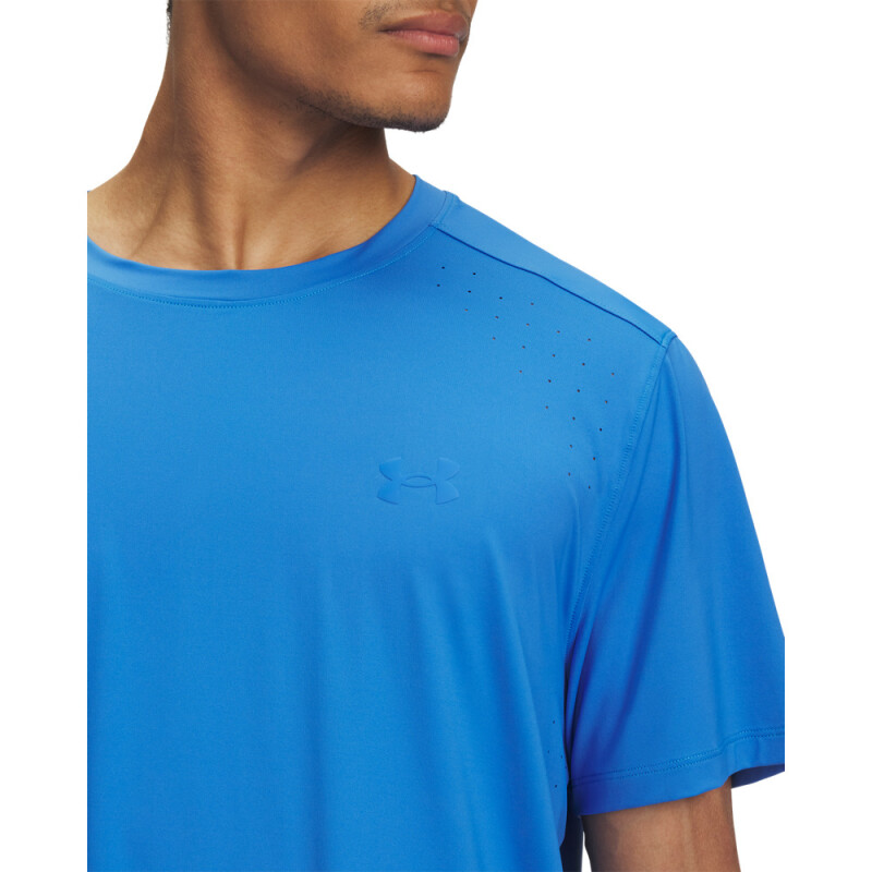 UA LAUNCH ELITE SHORTSLEEVE BLU-402