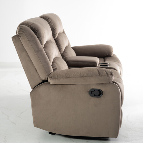 SOFÁ SILLON RECLINABLE 2 CUERPOS MARRÓN