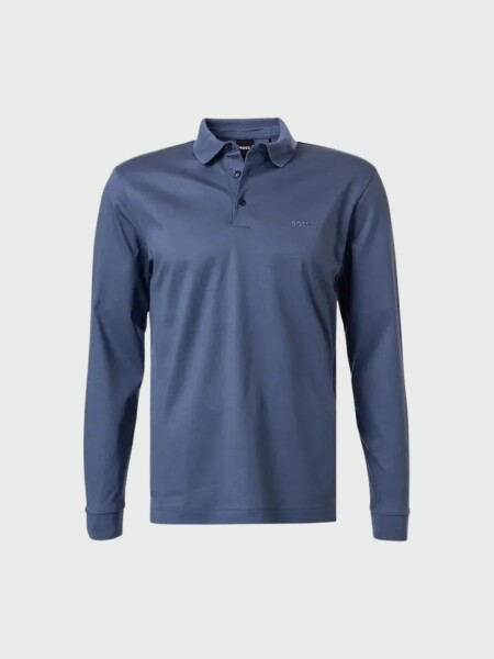 BOSS - Remera Polo de Algodón Interlock con Logotipo Violeta