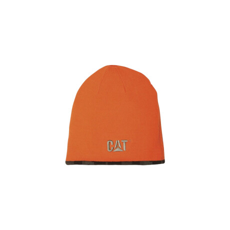 Gorro Caterpillar Reversible Logo Cap - Black & Lemon Orange & Gold