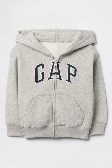 Canguro Con Cierre Logo Gap Toddler Niño Light Heather Grey