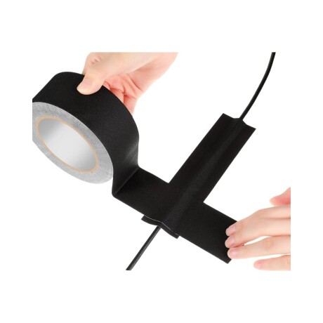 CINTA ADHESIVA DE TELA 6X20M ESPESOR 0.23MM NEGRO PARA ESCENARIO CINTA ADHESIVA DE TELA 6X20M ESPESOR 0.23MM NEGRO PARA ESCENARIO