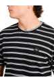 Remera O'Neill Textured Stripe Crew Negro