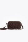 BANDOLERA LIPSTICK SUEDE Marron