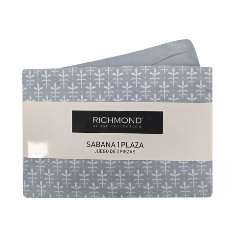 Juego Sábanas Queen Size Richmond House Estampada 100% Microfibra 314-1