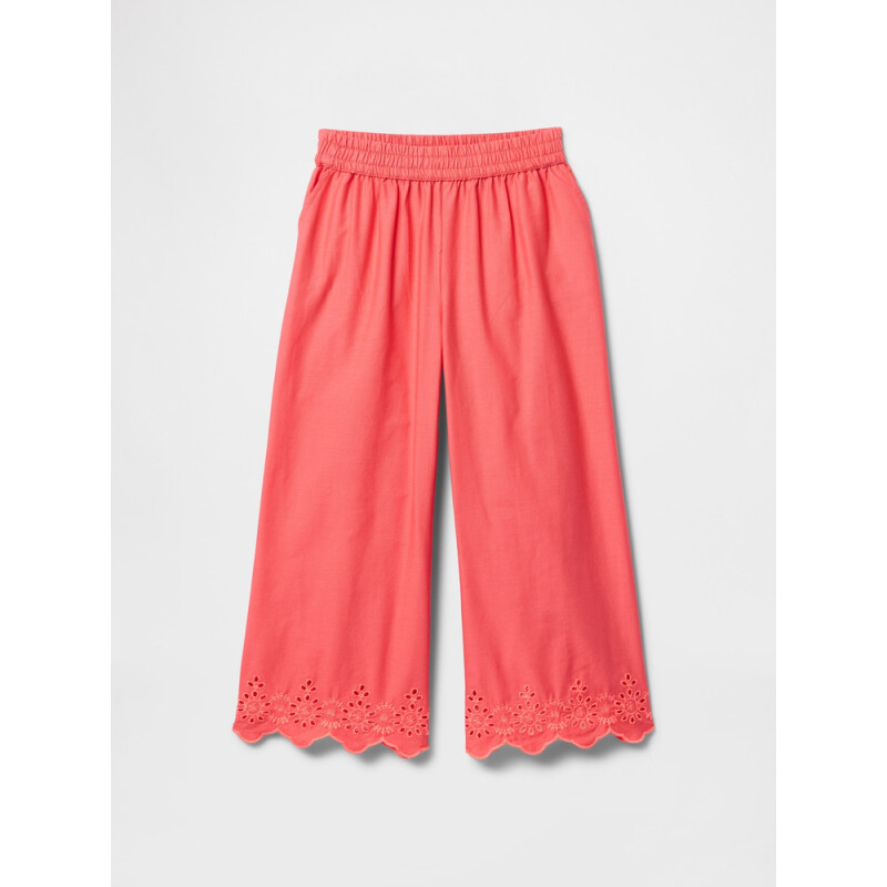 V-EYELET WOVEN BTM FRESH CORAL