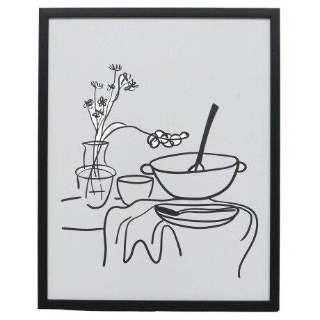 CUADRO SPAGHETTI I, 40 BLANCO PAPEL WI242005A
