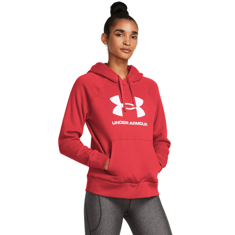 UA Rival Fleece Big Logo Hdy-RED RED-814