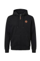 Campera O'Neill Full Zip Leather Patch Negro