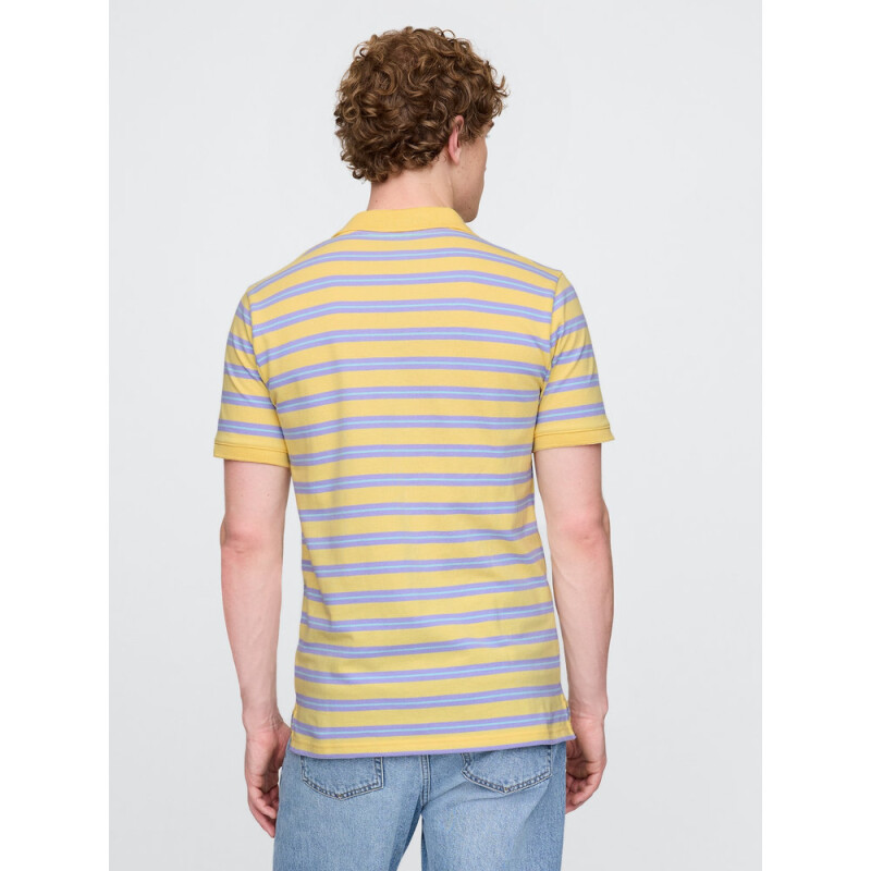 F-LOGO PK POLO YELLOW STRIPE