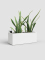 JARDINERA CON SISTEMA AUTO RIEGO RIMINI BLANCA