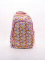 MOCHILA FLOWER DOBLE CIERRE NARANJA