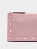Bolso Bandolera Con Textura Suave rosa