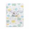 Manta fleece WAKIDS nubes pastel blanco