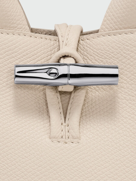 LONGCHAMP - Clutch Le Roseau XS Beige