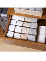 CAJA ORGANIZADORA ROPA INTERIOR 16 ESPACIOS MARRON