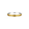 Anillo cinta griega - Plata y Oro - sin piedra - AN5995 sinpiedra