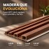Pack x10 Wpc Simil Madera Wall Panel Lambrin 2.90x16.7 Marrón madera 5