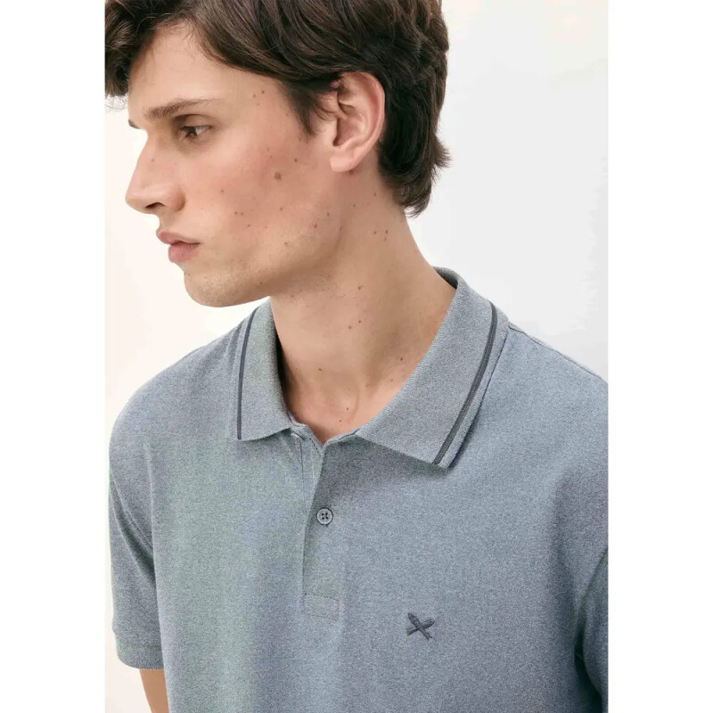 CAMISA POLO MM MASC CINZA MESCLA