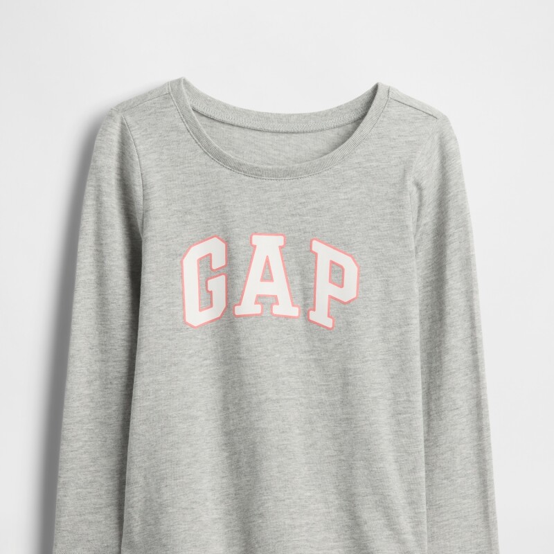 V-FRCH LS LOGO TEE HEATHER GREY