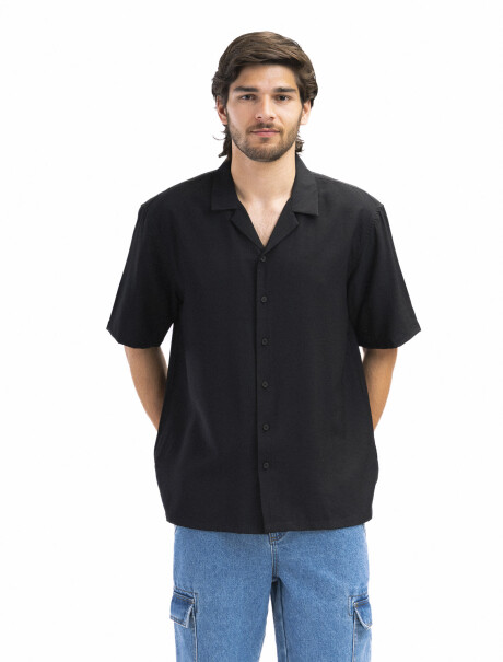 Camisa Manga Corta Tulum Negro