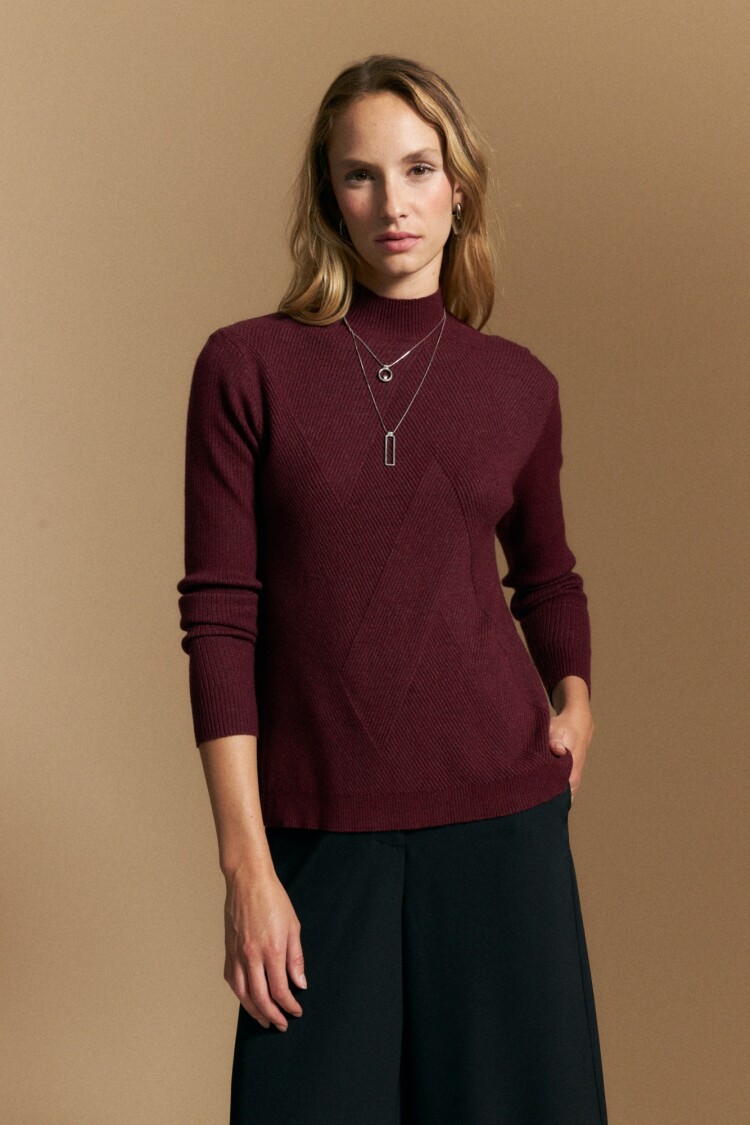 POLERA PIURA Bordó