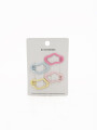 BROCHES X 4 MULTICOLOR