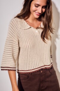 Sweater Polo Chocolate