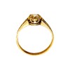 Anillo Solitario labrado-Oro bajo-Piedra Zirconia-AN8051 conpiedra