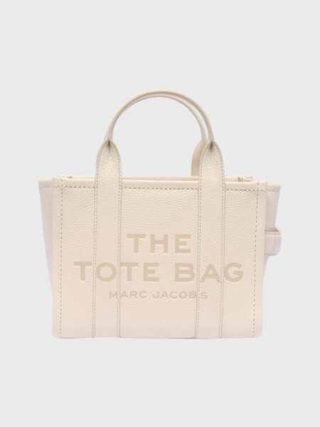MARC JACOBS - THE LEATHER SMALL TOTE BAG Blanco
