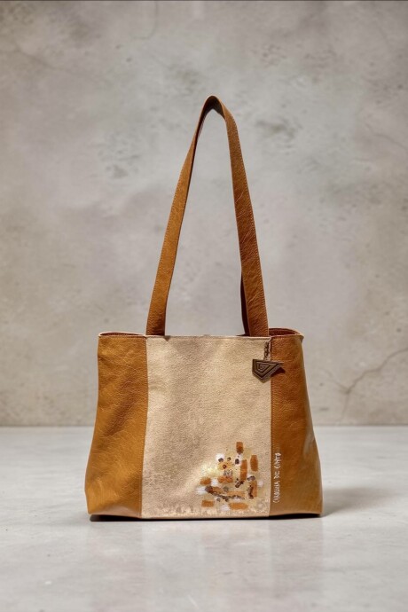 Cartera TRIVA Multifunción Combinada Caramelo Y Perla Con Arte Línea Ottenta Basic Cartera TRIVA Multifunción Combinada Caramelo Y Perla Con Arte Línea Ottenta Basic