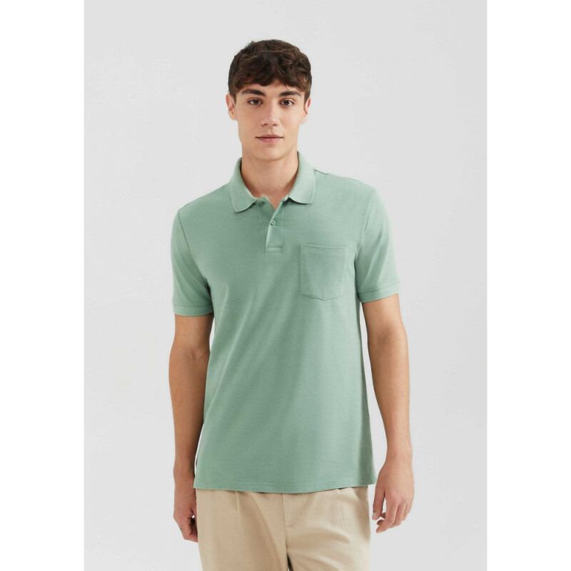 CAMISA POLO MM MASC VERDE CLARO