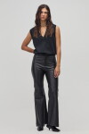 Pantalón Jade en Cuero de oveja Negro