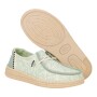 Wendy Espadrille Retro Palm - Mujer Celadon Green/White