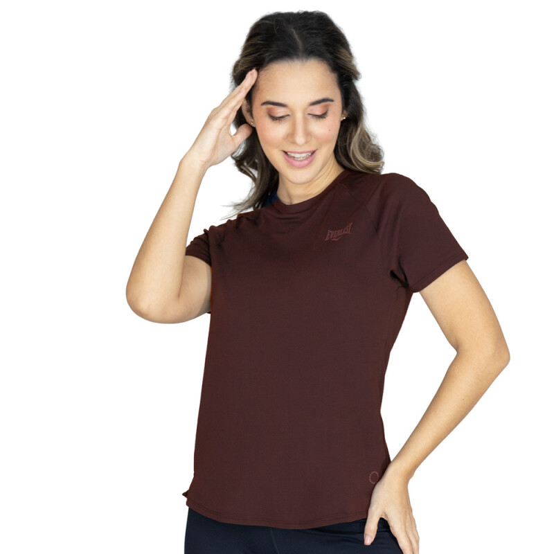 T-SHIRT FEM POLY/SPX EVERLAST MESH WINE W6 WINE
