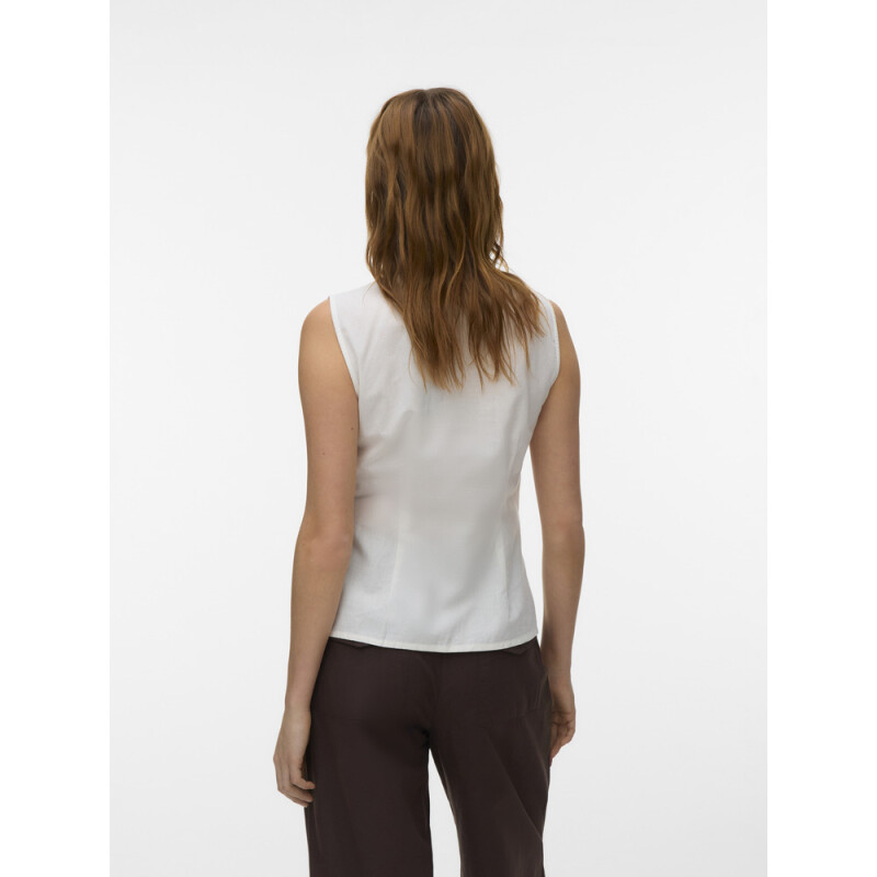 VMSELMA WAISTCOAT WVN NOOS SNOW WHITE