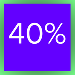 40%