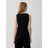 V-LINEN VEST BLACK 1