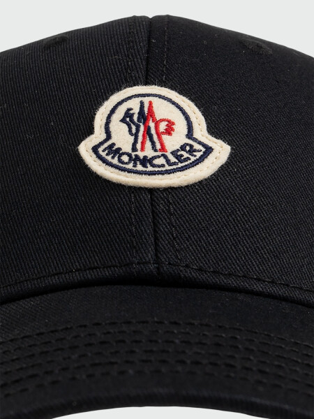 MONCLER - Gorra de Baseball Negro