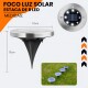 Set 4 Focos Luz Solar Farol Lampara Led Exterior Jardin Piso Set 4 Focos Luz Solar Farol Lampara Led Exterior Jardin Piso