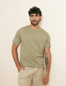 520658 T-SHIRT HARRINGTON LABEL Verde