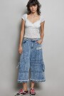 PANTALON DENIM ANCHO Denim