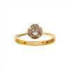 Anillo Solitario-Oro bajo-Piedra Zirconia-AN8091 conpiedra
