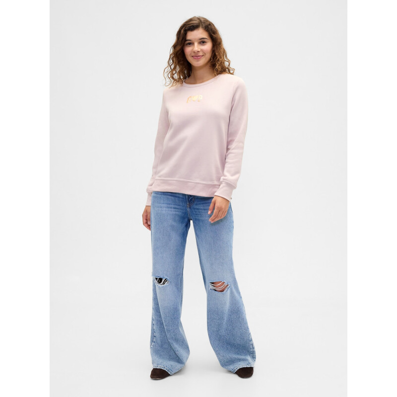 V-LOGO DOORBUSTER CREW DULL ROSE