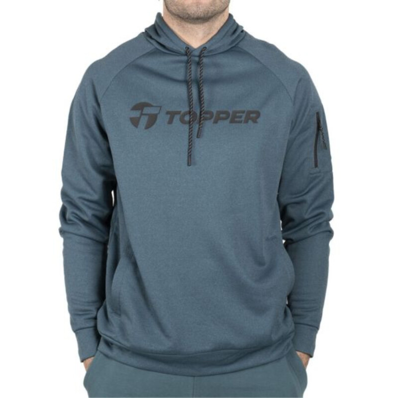 HOODIE POLY FLEECE MEN TRNG azul indi